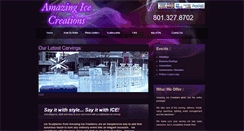 Desktop Screenshot of amazingicecreations.com